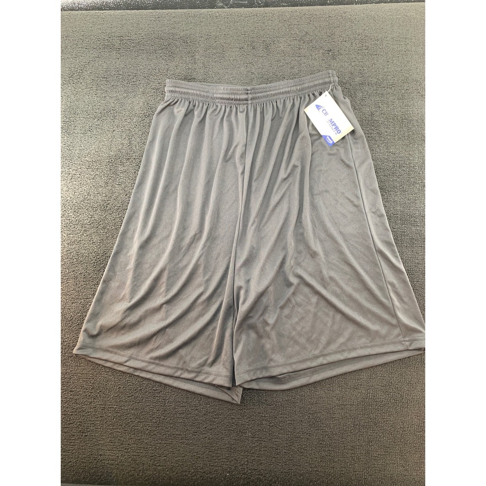 Champro Sports Adult L Gray Athletic Dry Gear Basketball Shorts New With Tags